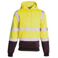 SUPERTOUCH HIVIS 2 TONE HOODIE - Yellow / Navy