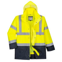 Portwest HiVis 5-in-1 Contrast Executive Jacket - Yellow / Navy