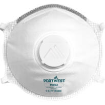 Portwest P304 - FFP3 Valved Dolomite Light Cup Respirator (Pk10) - White
