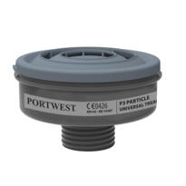 Portwest P3 Particle Filter for P516 Mask -  (Pk6) - P946 - Black