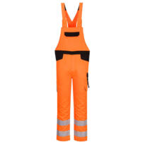 Portwest PW244 - Hi-Vis Bib and Brace - Orange / Black