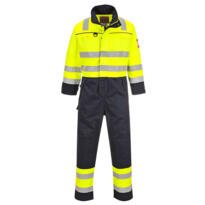 Portwest FR60 - Multi-Norm Coverall - Yellow / Navy Blue