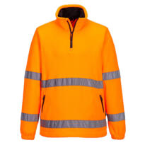 Portwest F302 - Hi-Vis 1/2 Zip Fleece Jacket - Orange