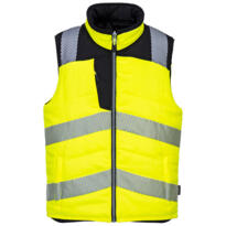 Portwest PW374 - Hi-Vis Reversible Bodywarmer - Yellow / Black