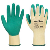 Portwest Grip Glove - Latex - A100 - Green