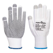 Portwest Grip 13 PVC Dotted Touchscreen Glove (Pk12) - A118