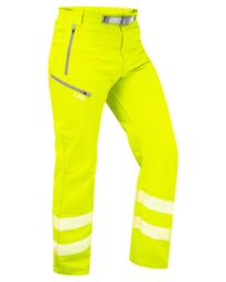 LEO WT01 Landcross - Hi-Vis Ecoviz Stretch Work Trousers - Yellow