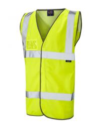 LEO W03 Velator - Hi-Vis Ecoviz Mesh Back Waistcoat - Yellow