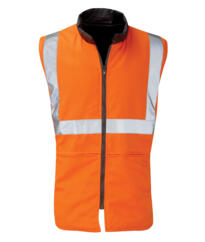 Orbit HVRBR - Hi-Vis Reversible Rail Spec Bodywarmer - Orange