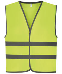 YOKO YK102 - Hi-vis reflective border Childrens Vest - Yellow