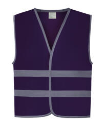 YOKO YK102 - Hi-vis reflective border Childrens Vest - Purple