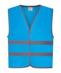 YOKO YK102 - Hi-vis reflective border Childrens Vest - Sky