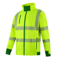 Future Garments FJ098 - Hi-Vis Fleece Jacket - Yellow / Green