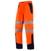 Future Garments TR721 - Hi-Vis Lightweight Laminated Breathable W/Proof 4: 4 Trouser - Orange / Navy