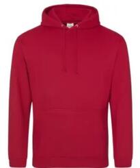AWD JH001 - College Hooded Sweatshirts - Fire Red
