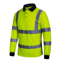 Future Garments PS010 - Hi-Vis Long Sleeved Polo - Yellow
