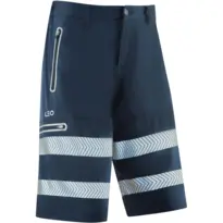 Leo SH06 Kingsley - Hi-Vis EcoViz Performance+ Shorts - Navy
