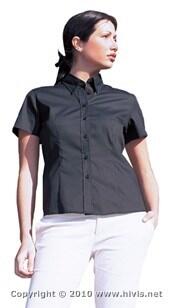 Range Womens L/Sleeve Oxford Shirt [Embroidered] - Navy Blue