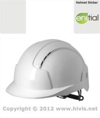 Enitial Safety Helmet [Printed] - White