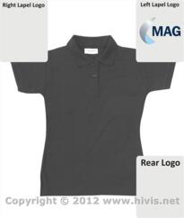 MAG Ladies Polo Shirt [Embroidered] - Black