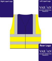 Varian Two Tone HiVis Vest [Printed] - Blue / Yellow