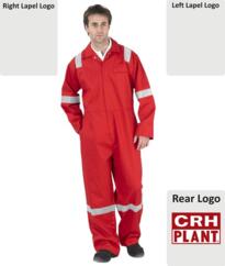 CRH Plant Nordic HiVis FR Boilersuit [Printed] - Red