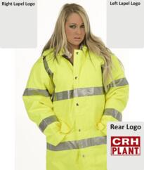 CRH Plant HiVis Parka Jacket [Printed] - Yellow