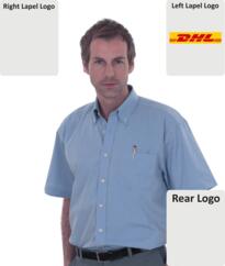 DHL Mens Shirt S/S [Embroidered] - Light Blue