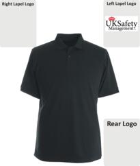 UK Safety Classic Polo Shirt [Embroidered] - Black