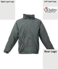 UK Safety Regatta Dover Jacket [Embroidered] - Black / Ash