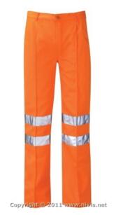 Enitial HiVis Polycotton Trouser - Orange