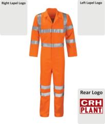 CRH Plant GO/RT HiVis Boilersuit [Printed] - Orange