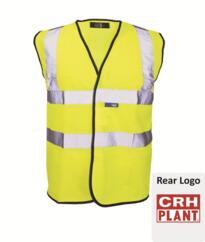 CRH Plant Hi-Vis Vest [Printed] - Yellow