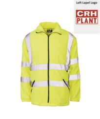 CRH Plant Hi-Vis Fleece Jacket [Embroidered] - Yellow