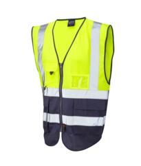 MandM Direct Contrast Vest [Unprinted] - Blue / Yellow