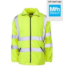 MandM Direct HiVis Fleece Jacket [Embroidered] - Yellow