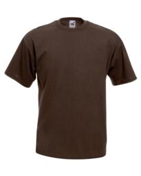 Fruit of the Loom value-weight T-Shirt - Chocolate