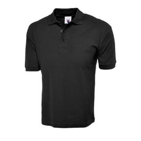 Uneek UC112 - Classic Cotton Polo Shirt 220gsm - Black