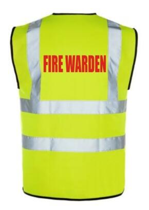 Hi-Vis FIRE WARDEN Vest - Yellow