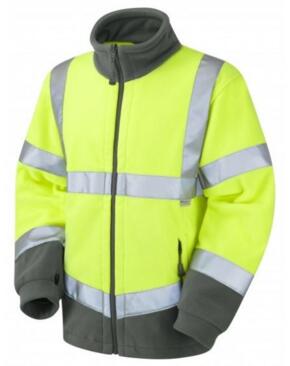 LEO F01 Hartland - Hi-Vis Ecoviz Fleece Jacket - Yellow