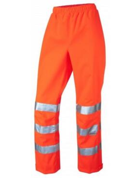 LEO LL02 Hannaford - Hi-Vis Ecoviz 15K Womens Rail Breathable Overtrousers - Orange