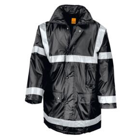 Result R23X - Hi-Vis Management Parka Jacket - Black
