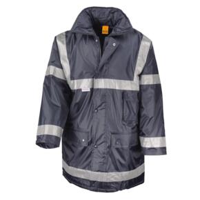 Result R23X - Hi-Vis Management Parka Jacket - Navy Blue
