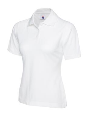 Uneek UC106 - Ladies Pique Polo Shirt 220gsm - White