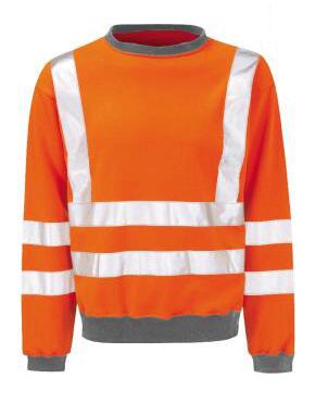 Orbit HVSSR - Hi-Vis Rail Spec Sweatshirt - Orange