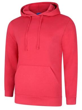 Uneek UC509 - Deluxe Hooded Sweatshirt 280gsm - Cranberry