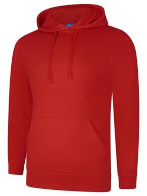 Uneek UC509 - Deluxe Hooded Sweatshirt 280gsm - Sizzling Red