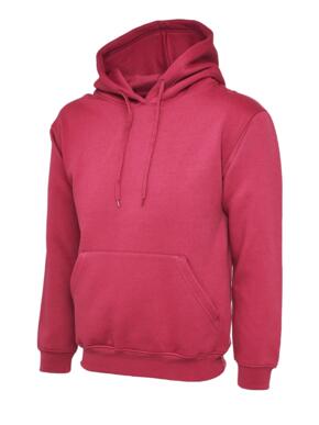 Uneek UC502 - Classic Hooded Sweatshirt 300gsm - Hot Pink