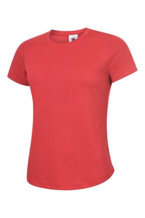 Uneek UC316 - Ladies Ultra Cool Tee Shirt 140gsm - Red