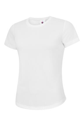 Uneek UC316 - Ladies Ultra Cool Tee Shirt 140gsm - White